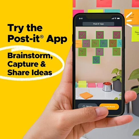 Post-it Super Sticky Dispenser Pop-up Notes, 10 Sticky Note Pads, 3 x 3 in., 2X the Sticking Power, School Supplies and Oﬃce Products, Use with Post-it Note Dispensers, Supernova Neons Collection in Kuwait