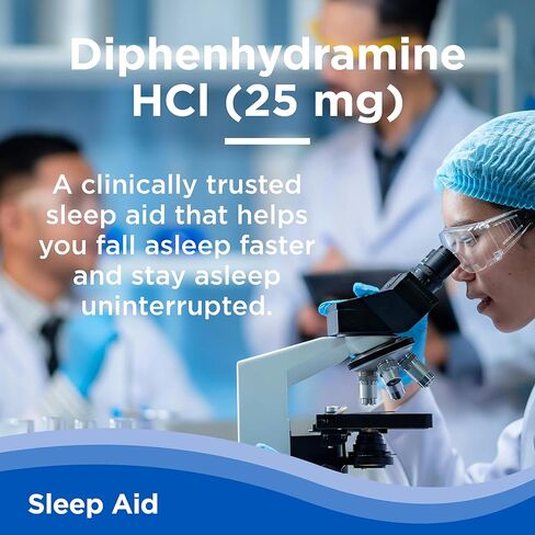 قارورة المساعدة على النوم للبالغين من كالمكو - مساعدة النوم أثناء الليل مع ديفينهيدرامين حمض الهيدروكلوريك 25 مجم، مساعد نوم سائل غير معتاد للبالغين، تساعدك على النوم بسرعة من أجل نوم أفضل، نكهة التوت المختلطة، 18 قطعة in Kuwait