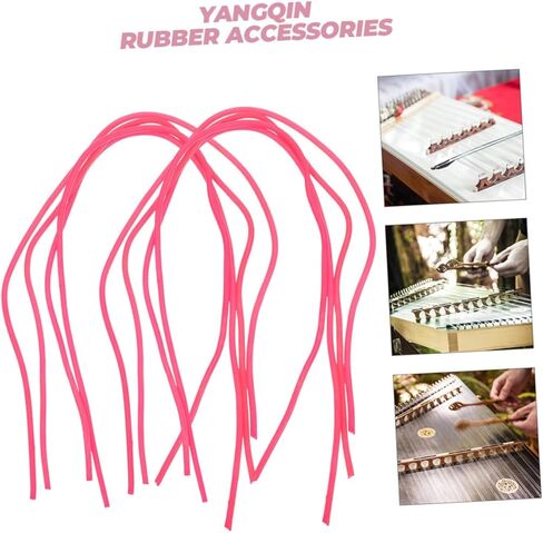 8pcs Yangqin Rubber Tube Replacement Dulcimer Instruments Thin Design Optimal Fit and Versatile Use for Chinese Music Instrument Accessories in Saudi Arabia