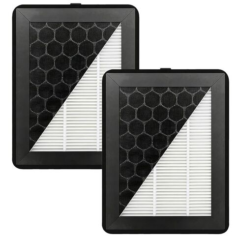 2Pcs HEPA 13 & Activated Carbon P2S Air Filter for Bambu Lab P2S External Exhaust Fan – 3D Printer P2S Filter Replacement, Dual-Layer Filtration for VOCs, UFP & Odor Control, Bamboo P2S Accessories in Kuwait