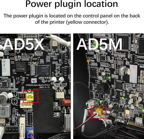 قطعتان من مصابيح LED AD5M مع أجزاء طباعة مبتكرة، التوصيل والتشغيل بدون تركيب مغناطيسي لـ Flashforge Adventurer 5M/5M Pro/AD5X، مجموعة مصابيح 24 فولت، 7 خرزات بيضاء باردة ساطعة ثلاثية الأبعاد مصباح شريط LED in Kuwait