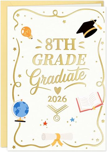 هدايا التخرج من Flyab لابنة 2025-5.5 "X8 Thanks Thank You With Envelope Freefy Grad Gifts for Women Girl Girn in Kuwait