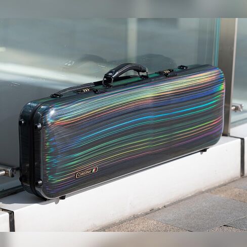 Christina VB90-44 Violin Case 4/4 Carbon Fiber Black Violin Bags with Back Strap Handle Hygrometer in Kuwait