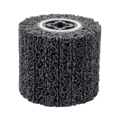 4Pcs Stripping Drum, 40 Grit Abrasive Drawing Wheel, 4.5" x 4" Surface Conditioning Tool Burnishing Wheel for for Metal Rust Paint and Coating Removal, Clean Descale, Welds Oxidation Removal in Kuwait