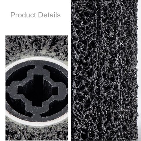 4Pcs Stripping Drum, 40 Grit Abrasive Drawing Wheel, 4.5" x 4" Surface Conditioning Tool Burnishing Wheel for for Metal Rust Paint and Coating Removal, Clean Descale, Welds Oxidation Removal in Kuwait