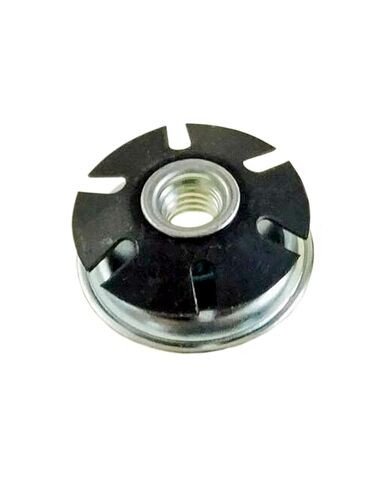 Metal Star Type Round Tubing Insert - 1.5" OD, 3/8-16 Threads, Zinc Plated, 4 Pack in Saudi Arabia
