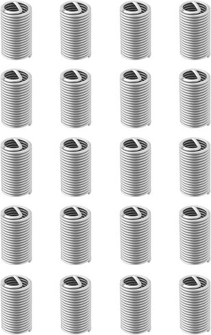 20 قطعة M9x1.25 ثلاثية الأبعاد الموضوع 304 الفولاذ المقاوم للصدأ اضافية طويلة Helicoil إدراج الموضوع إصلاح تمديد كم in Kuwait