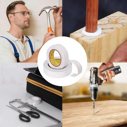 Double Sided Foam Tape,0.39 in x 16.5ft, Mounting Tape Heavy Duty, Removeable PE Foam Tape Strips, Strong Adhesive Tape for Paint Wall Picture Hanging Poster in Kuwait