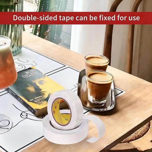 Double Sided Foam Tape,0.39 in x 16.5ft, Mounting Tape Heavy Duty, Removeable PE Foam Tape Strips, Strong Adhesive Tape for Paint Wall Picture Hanging Poster in Kuwait