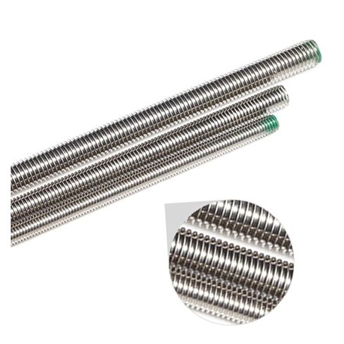 304 Stainless Steel Full Thread Bar Screw Threaded Tooth Strip,Threaded Rod(180mm,M3 (1Pcs)) in Saudi Arabia