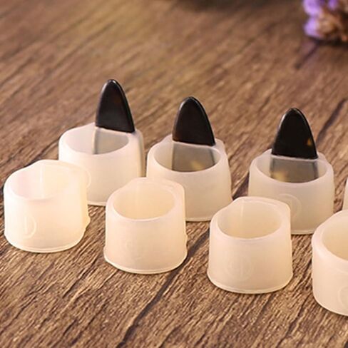 minkissy Silicone Guzheng Nail Protectors Adjustable Medium Size 8pcs Right Hand Skin Color Extra 4 Nail Covers for Guzheng Playing and Practice in Kuwait