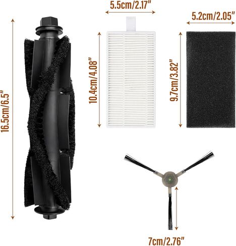 Replacement Parts Compatible with Lefant M2, M2 Plus, M2S Pro – Robot Vacuum Accessories with Main Roller, Side Brushes, HEPA Filter, Complete Maintenance Kit in Kuwait