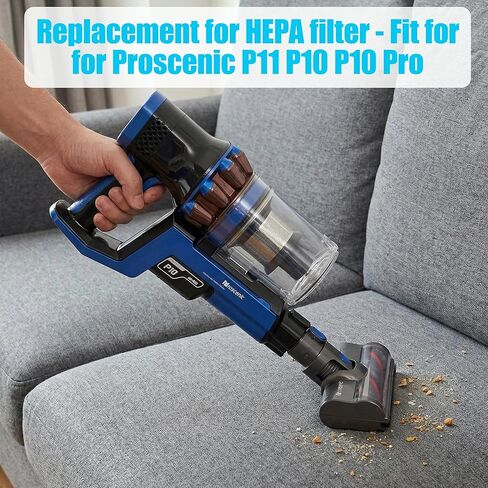 Vacuum Filter Replacement for Proscenic P11 P10 P10 Pro HEPA Filter Filters Handheld Cordless Stick Vacuum Cleaner Component, Rechargeable Spare Parts Accessories in Kuwait