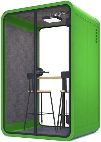 Soundproof Office Pod Booth, Quiet Meeting Pod Portable Modular Privacy Booth for Phone Calling Telephone Booth for Drums and Vocal Recording in Saudi Arabia