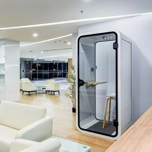 حجرة عزل الصوت المحمولة، حجرة الاجتماعات الهادئة مع لوحات صوتية، مكتب عازل للصوت لتسجيل الصوت، الغناء، العمل عن بعد in Kuwait