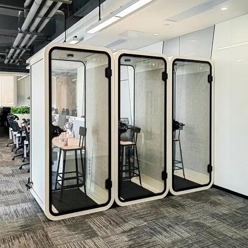 حجرة عزل الصوت المحمولة، حجرة الاجتماعات الهادئة مع لوحات صوتية، مكتب عازل للصوت لتسجيل الصوت، الغناء، العمل عن بعد in Kuwait