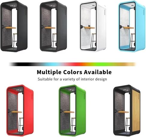 حجرة عزل الصوت المحمولة، حجرة الاجتماعات الهادئة مع لوحات صوتية، مكتب عازل للصوت لتسجيل الصوت، الغناء، العمل عن بعد in Kuwait