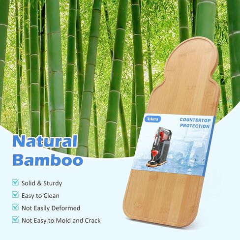 حصيرة شريط التمرير لـ Ninja Slushie Machine FS301 - لوحة انزلاق الخيزران متوافقة مع صانع المشروبات المتجمد Ninja ، Appliance Slider لإكسسوارات Ninja Slushy ، لمكتب المطبخ المنزلي ، الأسود in Kuwait