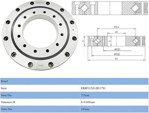 RU178G Cross Roller Bearing in Saudi Arabia