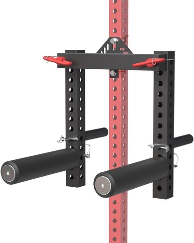 Black and Red Lateral Raise Attachment,Plate Loaded Deltoid and Shoulder Press Machine,Upper Body Strength Training Machine Fits for 5/8 Aperture Racks in Saudi Arabia