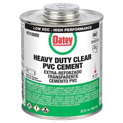 Oatey Clear Cement for PVC 32 oz in Saudi Arabia