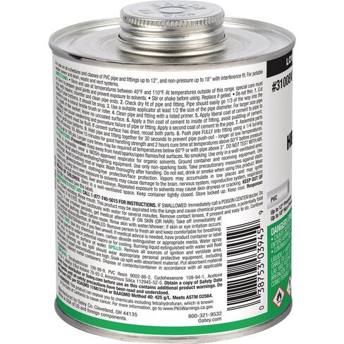 Oatey Clear Cement for PVC 32 oz in Saudi Arabia
