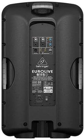Behringer 2 Pack EUROLIVE B115D Active 1000 Watt 2-Way 15 "PA نظام مكبرات الصوت - حزمة مع 2 كابل ميكروفون XLR مقاس 25 بوصة، زوج حامل مكبر صوت على شكل حامل ثلاثي القوائم in Saudi Arabia