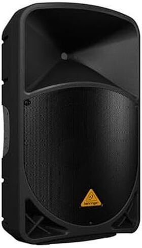Behringer 2 Pack EUROLIVE B115D Active 1000 Watt 2-Way 15 "PA نظام مكبرات الصوت - حزمة مع 2 كابل ميكروفون XLR مقاس 25 بوصة، زوج حامل مكبر صوت على شكل حامل ثلاثي القوائم in Saudi Arabia