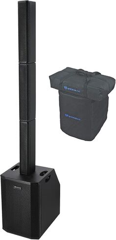Rockville Titan Array Speaker System V2 Lightweight Column PA, Dual 10 Inch Subwoofers, 3200W Peak, Bluetooth, Black in Kuwait