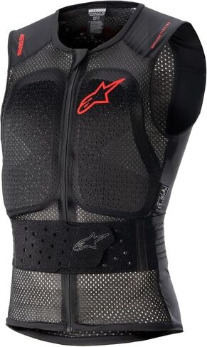 Alpinestars Nucleon Flex Pro Vest (X-Large) (أسود/أحمر) in Saudi Arabia