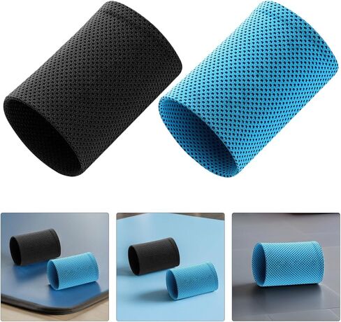 Cooling Wristbands for Sports Ice Silk Wrist Guards Breathable Summer Wrist Covers Sweat Absorbing Running Gym Unisex in Saudi Arabia
