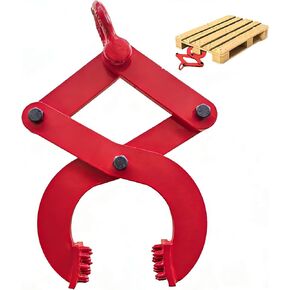 مشبك سحب البليت، 2T/4409 LBS، ساحبة البليت شديدة التحمل لسحب المنصات أو الأخشاب أو الأشياء الثقيلة فتحة الفك 8 بوصة (برتقالي، 4409LBS) in Kuwait