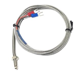 WRNT-02 1/4 Inch Screw Thermocouple Thread M6 Screw Probe Temperature Sensor K Type Thermocouple for Controller(Length 3m) in Kuwait