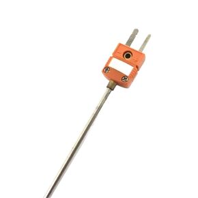 High Temperature Stainless Steel Type N Thermocouple Probe 3 * 300mm with Connector in Kuwait