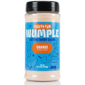 سكر حلوى القطن البرتقالي - سكر الخيط المنكه لآلات حلوى القطن، مزيج رقيق جاهز للاستخدام - مثالي للحفلات والكرنفالات والمناسبات - عبوة من 1 (برتقالي -13.2 أونصة) in Kuwait