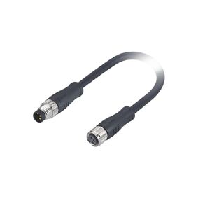 M8 Waterproof Connector 3pin A-Code Male + Female precast Aviation 1 Meter in Kuwait