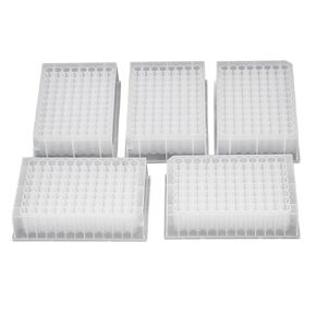 5Pcs Deep Well Storage Plate,Plastic 32mm Height 96 Round Holes Laboratory Deep Well Plate for Laboratory, Classroom, or Home Use in Kuwait