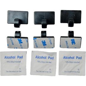 (3-Pack) Lido Mounts Hook Microphone Mount Compatible with Icom and Alinco Mobile Microphones. 3 Pack with Alcohol Pads in Kuwait