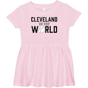 inktastic Cleveland Vs. The World with Baseball Infant Dress in Saudi Arabia