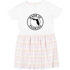 Inktastic صنع في فلوريدا - فستان أسود للأطفال الصغار in Kuwait