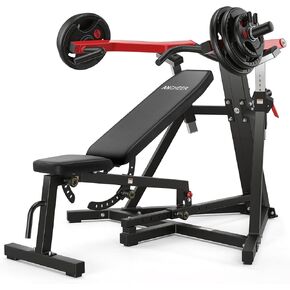 ANCHEER Chest Press Machine with Weight Bench, 1250LBS Bench Press Machine with Independent Arms, 10+5 Adjustable for Full Chest & Upper Body Strength Training Home Gym Equipment in Kuwait