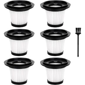 6 عبوات من الفلاتر البديلة المتوافقة مع مكنسة السيارة المحمولة BSRCO ATJ-2166، فلاتر HEPA القابلة للغسل تعمل مع مكنسة السيارة المحمولة H126 وATJ in Kuwait