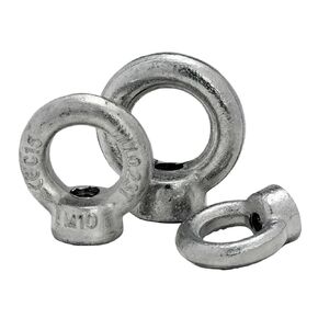 1pcs M6 M8 M10 M12 M14 M16 M18 M20 Eye Nut Galvanised Carbon Steel Ring Nut Loop Hole for Cable Rope Lifting(M18-1PCS) in Kuwait