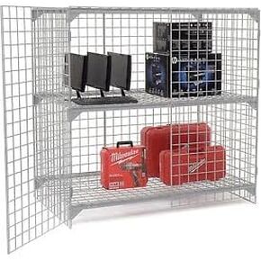 Wire Mesh Security Cage - Gray - 60 x 36 x 60 in. in Kuwait