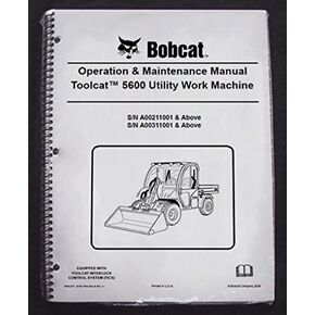 Bobcat 5600 Utility Vehicles Operator's Owners Operation & Maintenance Manual - Part Number # 6990859 in Kuwait