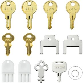 12 Pcs Paper Towel and Toilet Paper Dispenser Key Set for Waffle San Ja-mar Geo-rgia Pa-cific to-rk Kim-berly Cl-ark Bra-dley Soap Dispensers Replacement Keys Bo-Brick Cat 74 E114 Key in Kuwait
