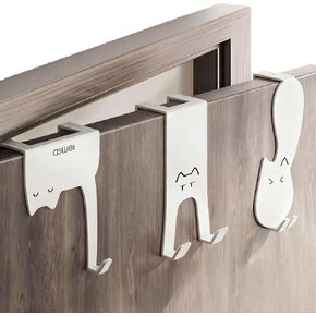 Over The Door Hooks Hanger,Door Hooks for Hanging,Over The Door Towel Racks for Bathroom Door(3PCS) in Kuwait