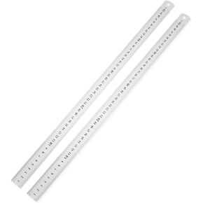 أداة قياس مترية، مسطرة فولاذية من الفولاذ المقاوم للصدأ مستقيمة مزدوجة الجوانب أداة قياس دقيقة متري 50 سم رسم يدوي بمقياس سنتيمتر بوصة in Kuwait