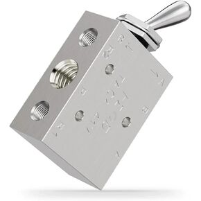 Air Pneumatic Mechanical Valve, 2 Position 5 Way Toggle Button Switch, TAC2-41V TAC-4V, 1pc(TAC2-41V) in Kuwait