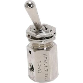 Exhaust valve 2 Way ON/OFF, M5 Thread Toggles Switch, TV-3S Air Pneumatic Mechanical Valve, 1pc in Kuwait
